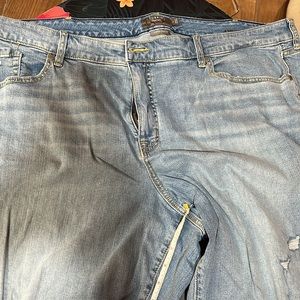 Torrid crop boyfriend straight vintage stretch mid-rise sz 24 NEW!